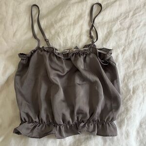 Elegant Gray Women's Top